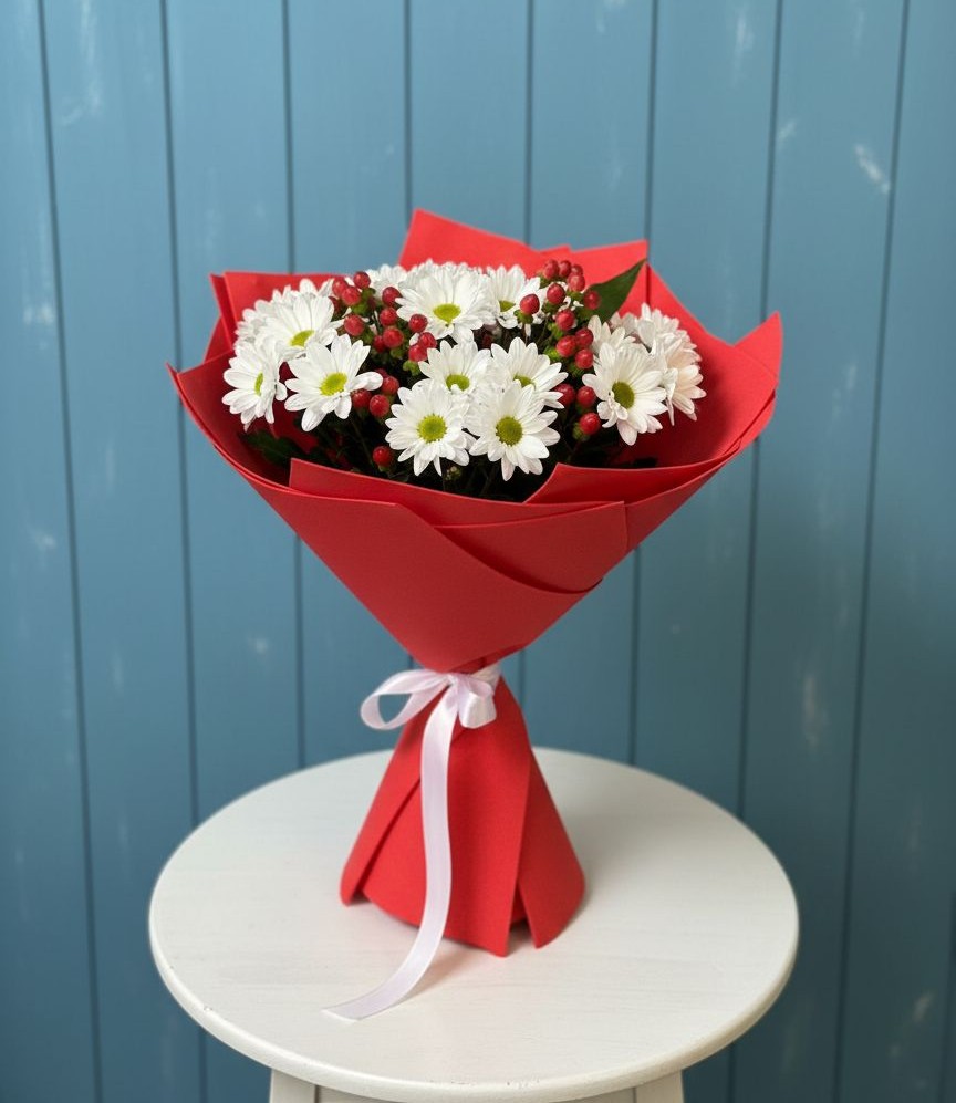 Букет цветов из: Хризантемы в Летуново