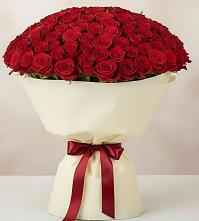 Букет 101 Красная роза Милано в Летуново