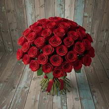 Букет 55 Красных роз Фридом #REPLACE_PRED# Летуново