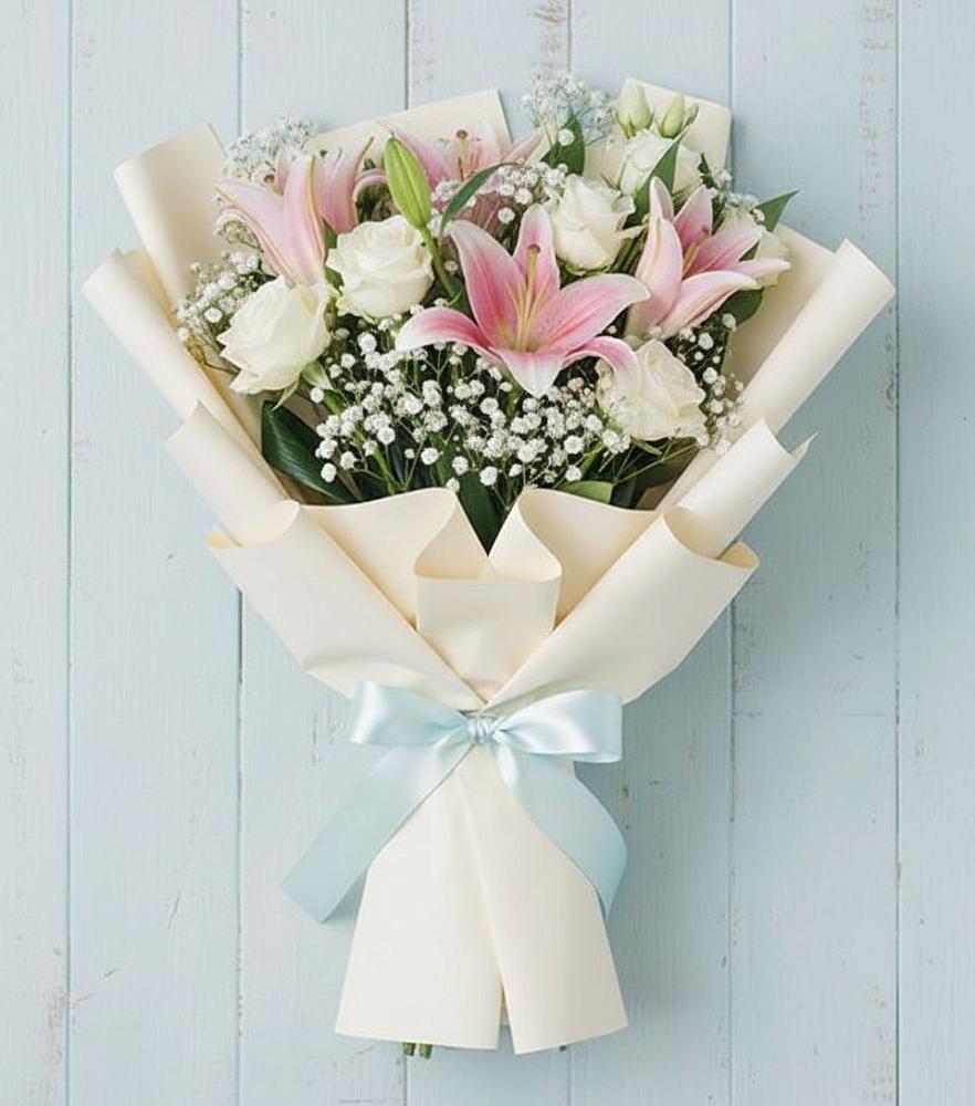 Букет цветов из: Лилии в Летуново