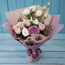 Букет цветов из:  Розы и Лизиантусы #REPLACE_PRED# Летуново