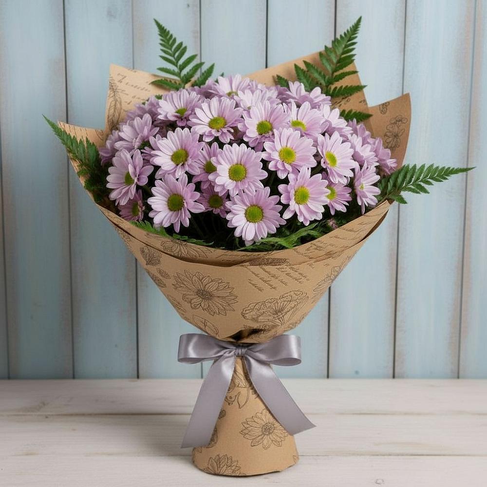 Букет цветов из: Хризантемы в Летуново