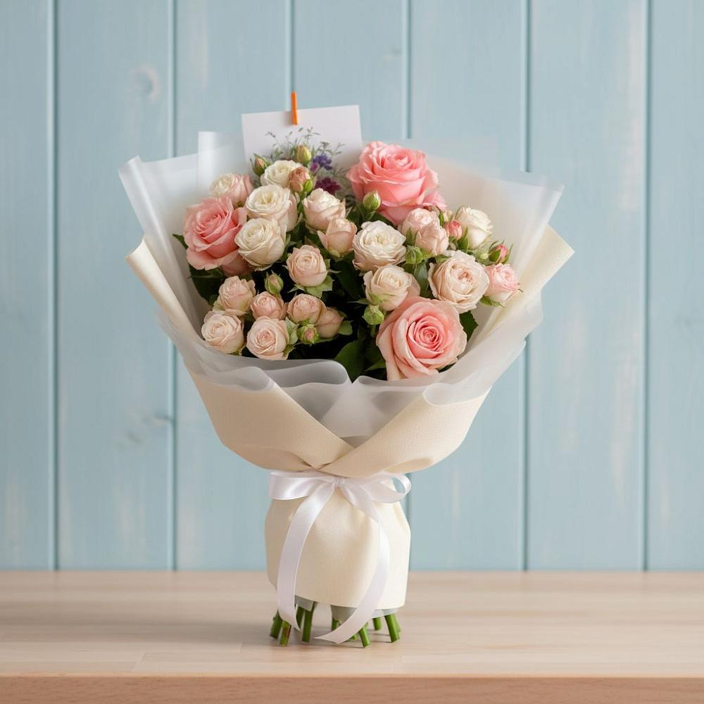 Букет цветов из: Розы в Летуново