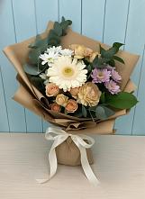 Букет цветов из:  Герберы и Хризантемы в Летуново