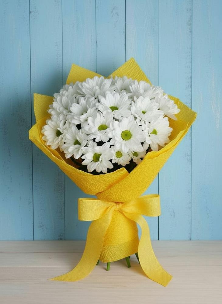 Букет цветов из: Хризантемы в Летуново