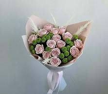 Букет цветов из:  Розы и Хризантемы #REPLACE_PRED# Летуново
