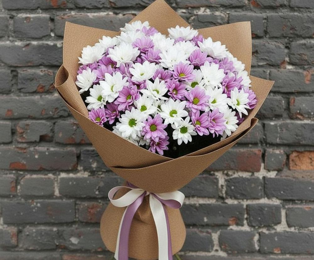 Букет цветов из: Хризантемы в Летуново