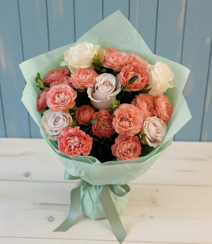 Букет цветов из: Розы в Летуново