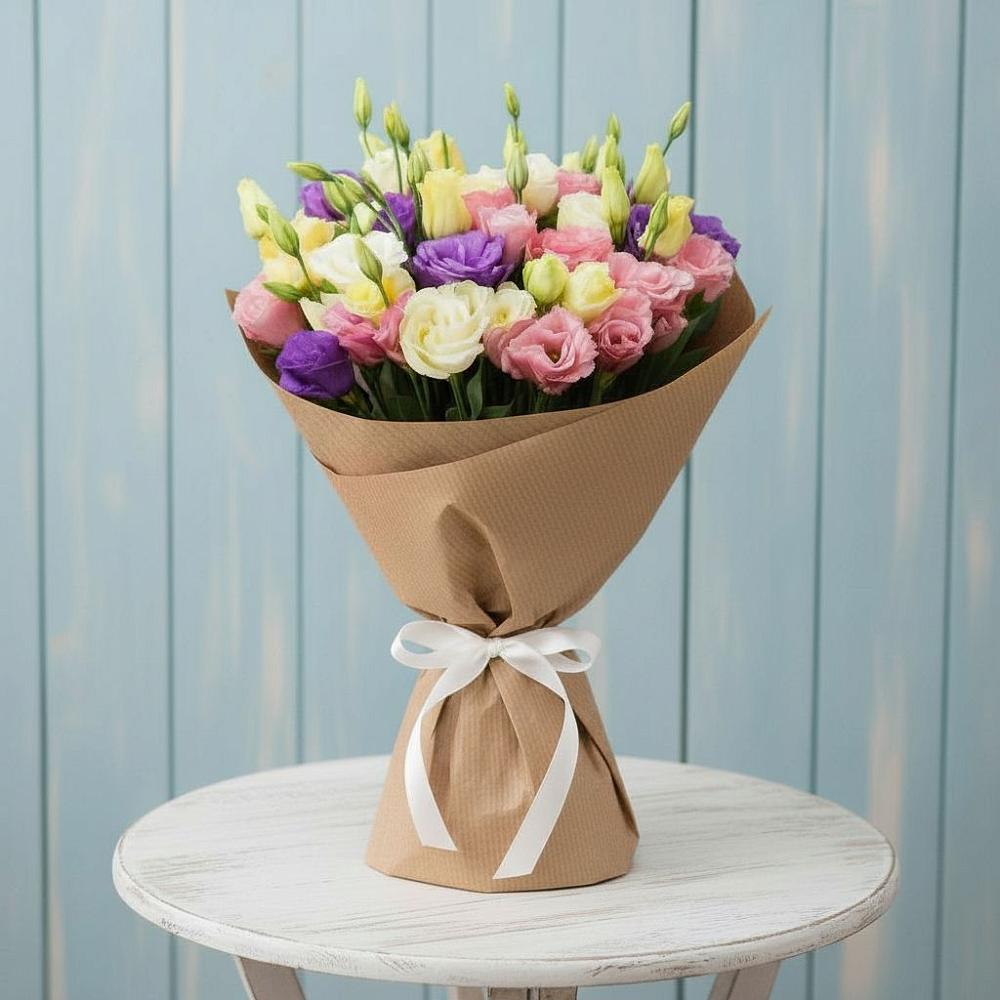 Букет цветов из: Лизиантусы в Летуново