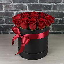 Цветочная композиция из Розы в шляпной коробке #REPLACE_PRED# Летуново
