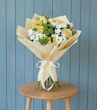 Букет цветов из:  Хризантемы и Розы в Летуново