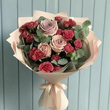 Букет цветов из:  Гвоздики и Розы в Летуново