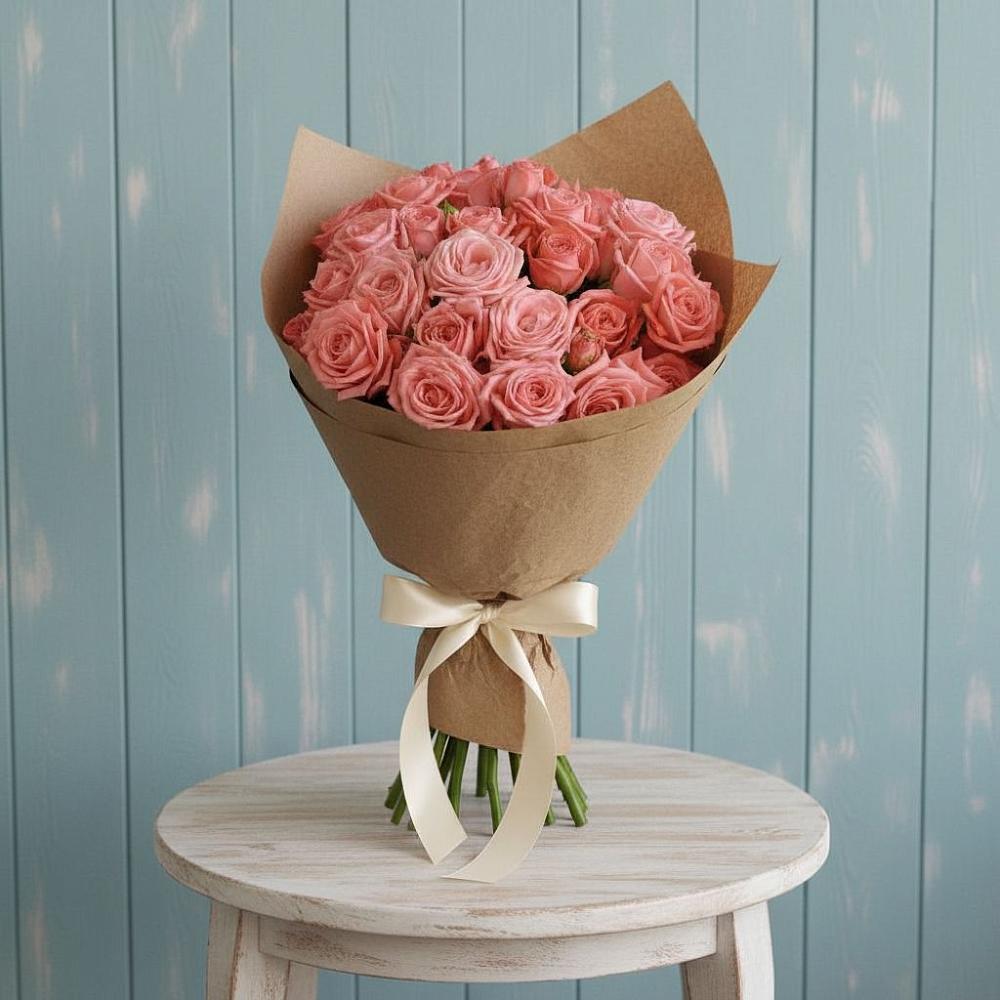 Букет цветов из: Розы в Летуново