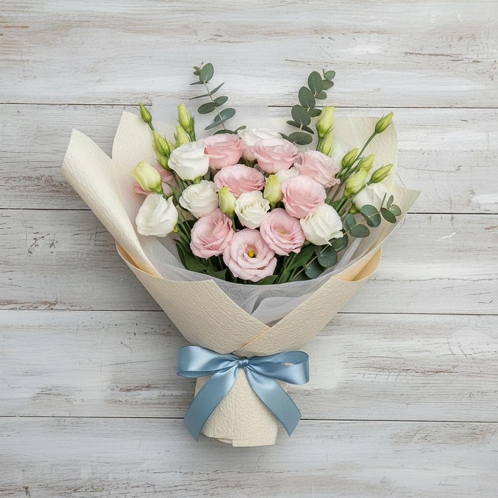 Букет цветов из: Лизиантусы в Летуново